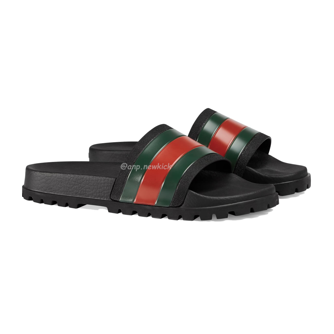 Gucci Mens Woven Leather Sandals 429469 Gib10 1098 (6) - newkick.app